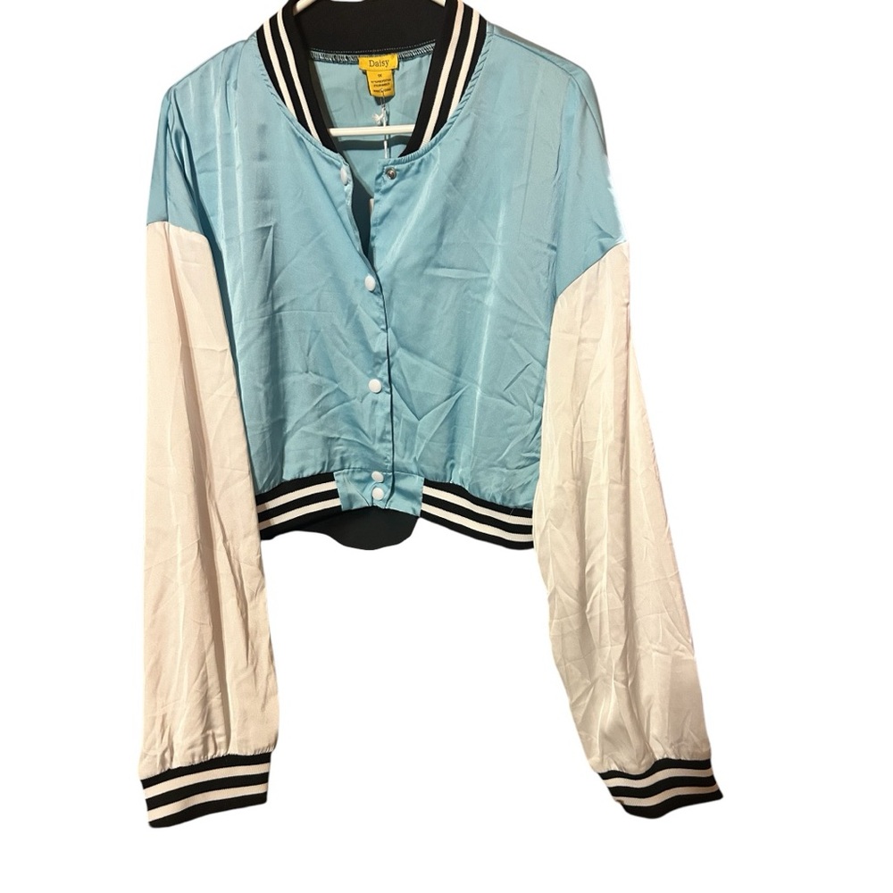 Daisy Varsity Jacket (Blue and White/Women's)